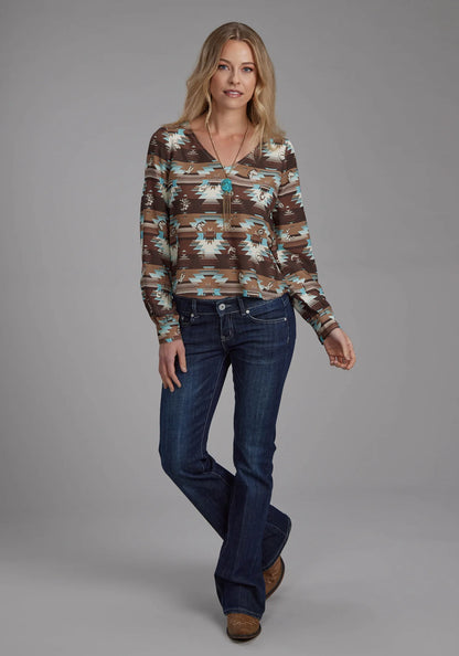 Roper Women's - Five Star Collection Blouse Print Shirt