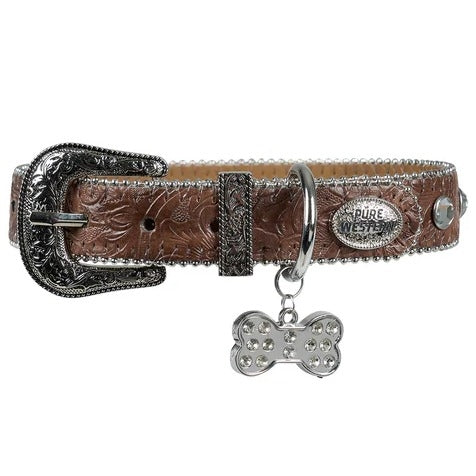 Pure Western Tilly Dog Collar - Tan