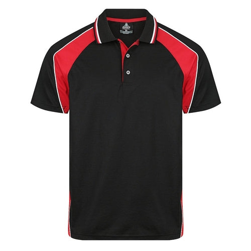 Men's Panorama Polo Black/Red/White