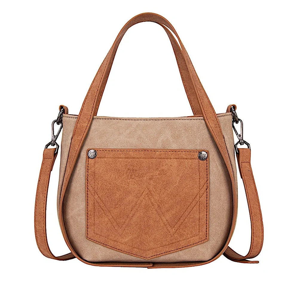 Wrangler two tone Fringe Bag - Camel