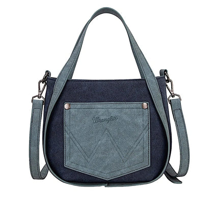 Wrangler two tone Fringe Bag - Navy