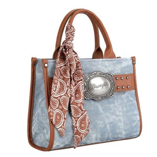 Wrangler Feature Buckle Bag - Light Blue