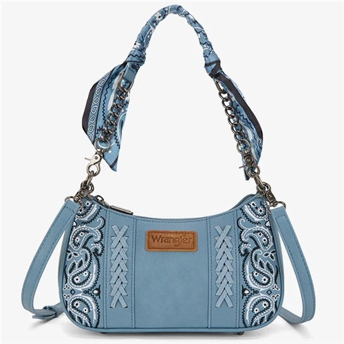 Wrangler Paisley Shoulder Bag - Blue