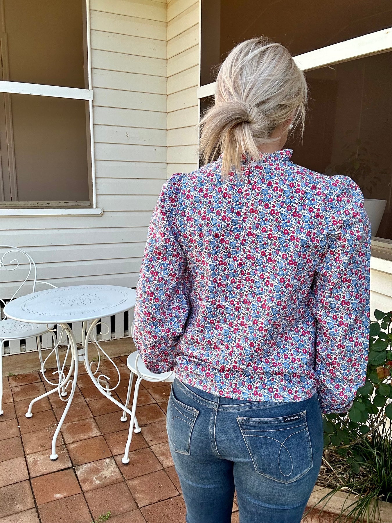 Black Colt Brooke Blue Floral Print