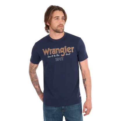 Wrangler Men's Kevin Short Sleeve Tee - Navy
