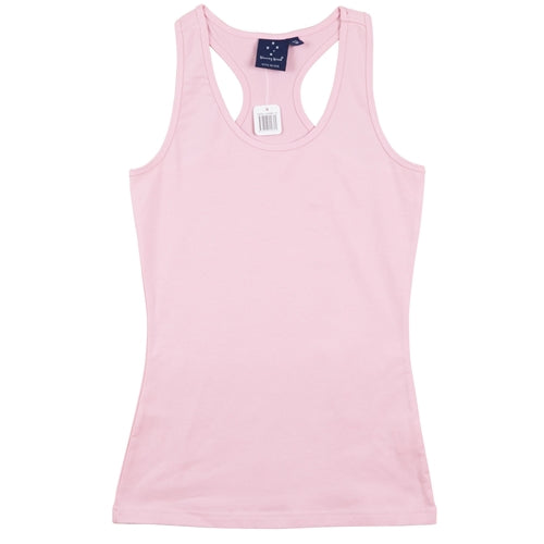 Winning Spirit Stretch Racerback Singlet - Light Pink