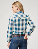 ROPER Women's - West Made Collection L/S Shirt Plaid Blue