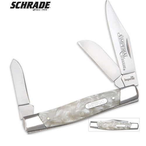 Knife Imperial 3 Blade Stockman 3.5" Pearl Handle