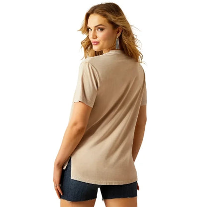 Ariat Women's More Cowboys T-Shirt - White Pepper
