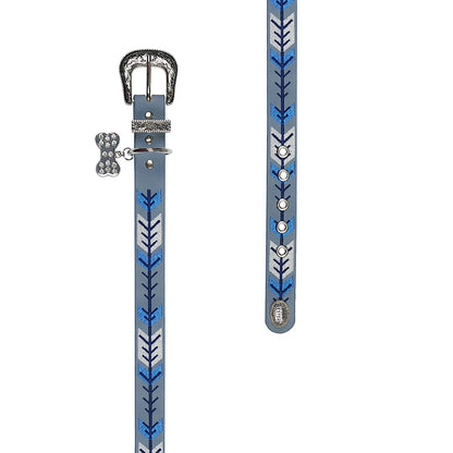 Pure Western Kaira Dog Collar - Blue