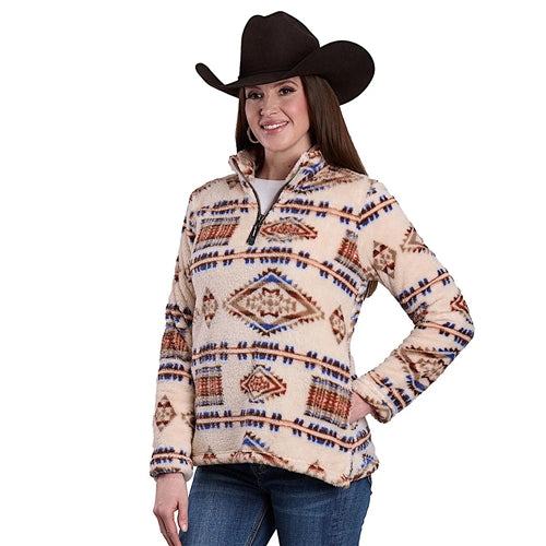 Roper Women's Fleece Pullover - Brown
