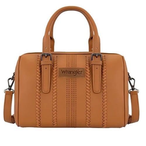 Wrangler Boston Stitch Barrel Bag - Tan