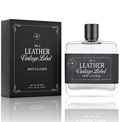 Tru Western No. 4 Leather Vintage Label Deep Leather Cologne