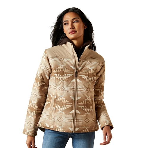 Ariat Ladies Crius Savannah Tan Dune Print Insulated Jacket