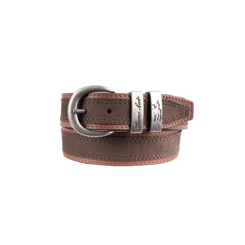Thomas Cook Stanley Belt - Chocolate/ Tan