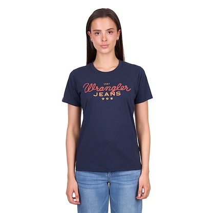 Wrangler Women's Piper SS Tee - Navy