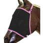Bambino Black Mesh Fly Mask Pink