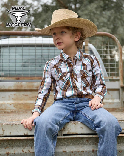 Pure Western Kids Baja Hat- Straw