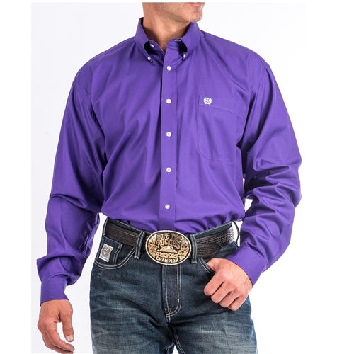 CINCH Classic Fit Purple L/S Shirt