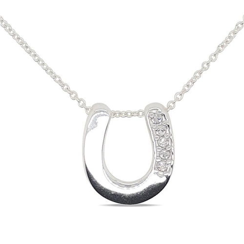 MCJ Sterling Silver Horseshoe with chain