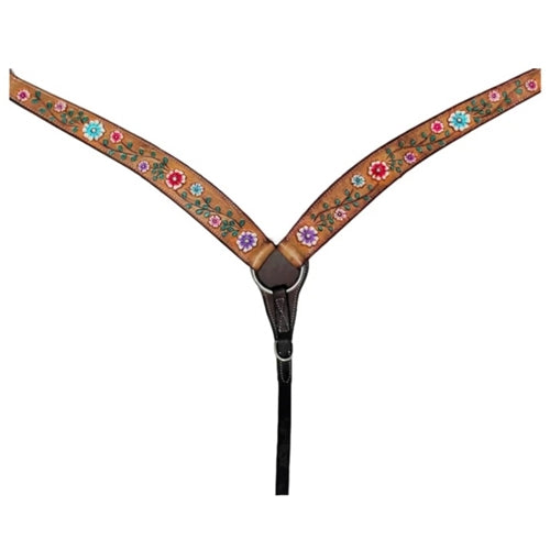 "FLORAL VINE" Shaped Breastplate - Smooth Like Cactus
