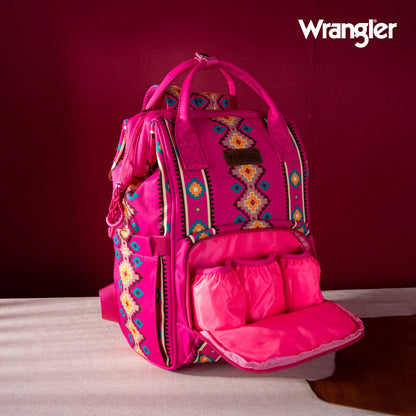 Wrangler Aztec Printed Callie Backpack (Nappy Bag)