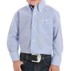 Wrangler Boys L/S Classic Blue/White