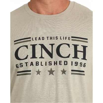 Cinch Men's Khaki Graphic Tee