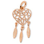 MCJ Sterling Silver & Rose Gold Heart Catcher