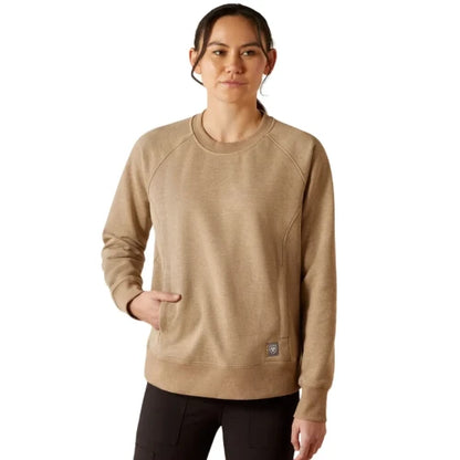 Ariat Women's Rebar Lightweight Sweatshirt Oatmeal Heather