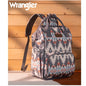 Wrangler Aztec Printed Callie Backpack (Nappy Bag) - Grey