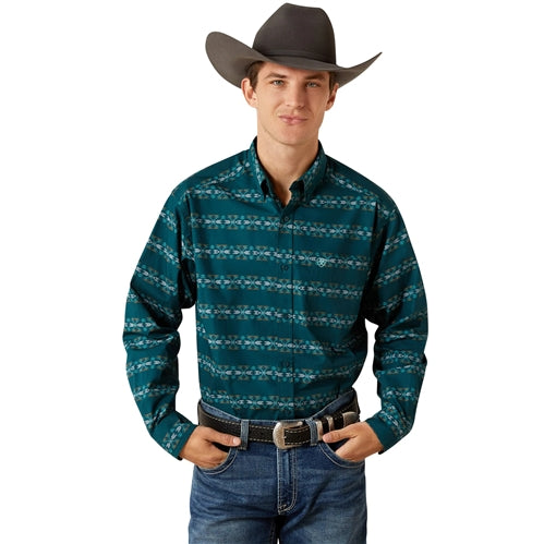 Ariat Men's Brando LS Shirt - Teal