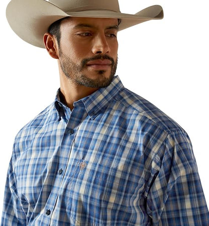 Ariat Men's Pro Series Soloman L/S Shirt - Royal Blue