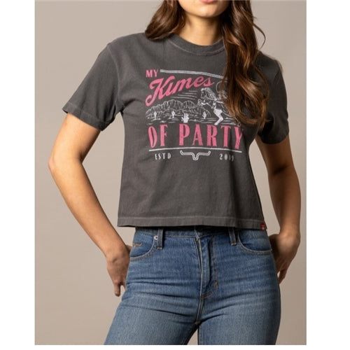 Kimes Ranch Ladies Party Tee - Pepper