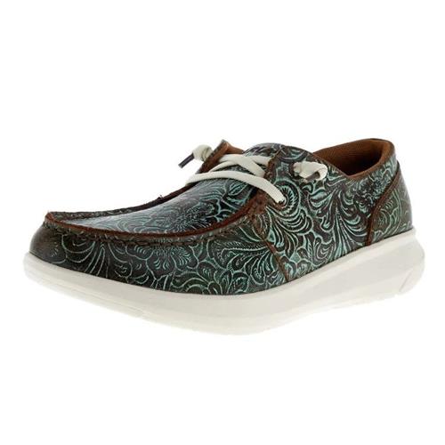Ariat WMS Hilo Vintage Turq Floral Emboss