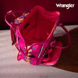 Wrangler Aztec Printed Callie Backpack (Nappy Bag) - Hot Pink