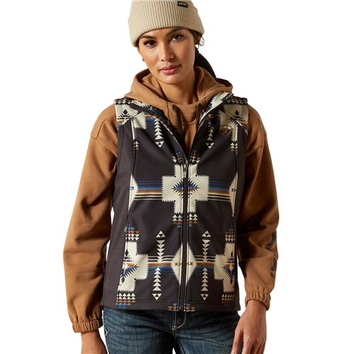 Ariat Ladies Logo Thornstone Print Softshell Vest
