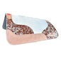 “Longhorn” Square White Hair on Hide pad