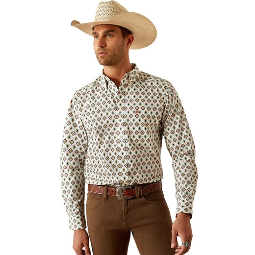 Ariat Men's Judas Fitted L/S Shirt Blue