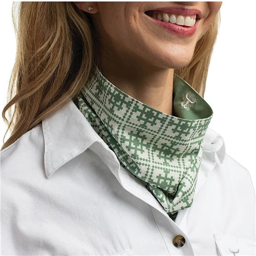 Just Country Carlee Double Sided Scarf Eucalyptus & White / White Eucalyptus Tile