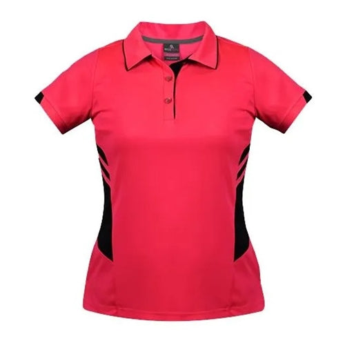 Tasmin Ladies Neon Pink/Black Polo