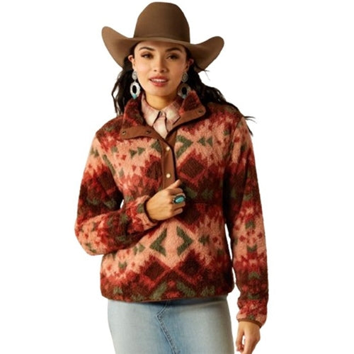 Ariat Womens Berber Snap Front Sweatshirt