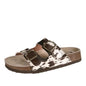 Women's Trinity Buckle Sandal - Cow Pattern