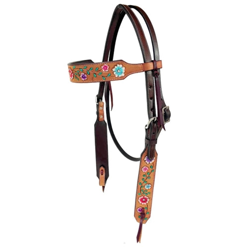 "FLORAL VINE" Bridle - Smooth Like Cactus