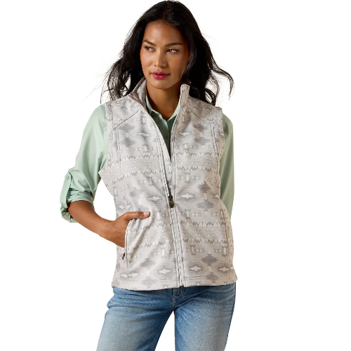 Ariat Women's Logo Softshell Vest Pepper Southwest