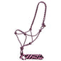 Fort Worth Rope Halter w/Lead - Pink/Charcoal