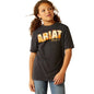 Ariat Girl's Postcard T-Shirt - Charcoal Heather