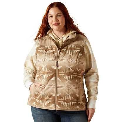 Ariat Ladies Crius Savannah Tan Dune Print Insulated Vest