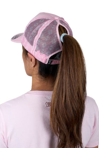 Wrangler Women's Kimmy HP Ponytail Trucker Cap