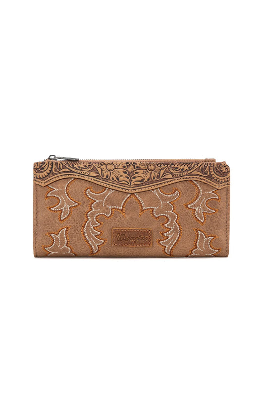 Wrangler Embroidered Wallet -Camel